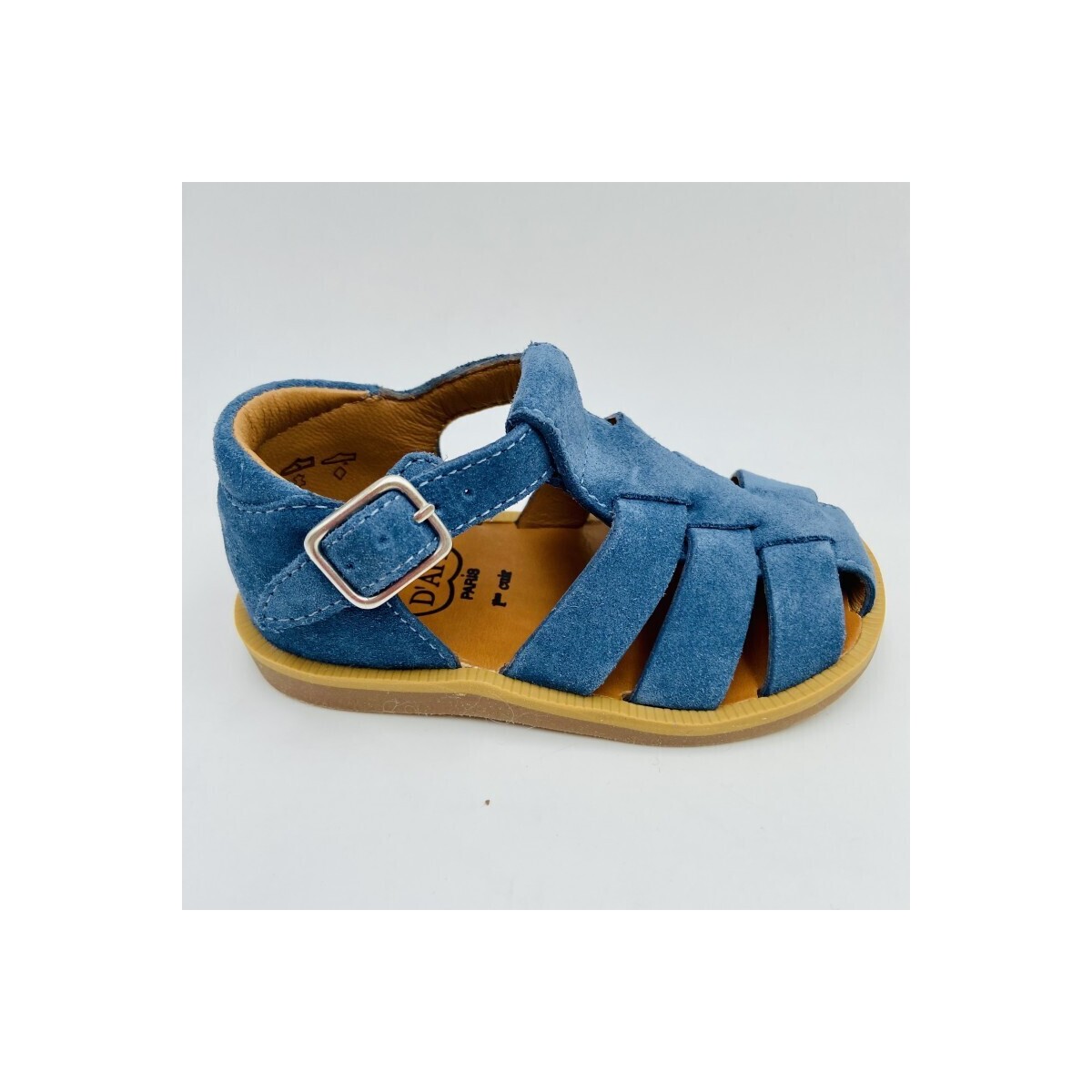 Chaussures Enfant Baskets mode Pom d'Api SANDALE GARCON BL Bleu