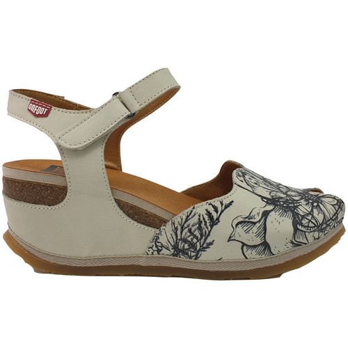 Chaussures Femme Sandale Cynara 241 Cuir Kaki On Foot SANDALE  ARTI 113 HIELO Blanc