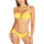 Vêtements Femme Maillots de bain séparables Selmark Bas maillot slip de bain taille basse à nouettes Miami Jaune