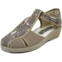 Chaussures Femme Sandales et Nu-pieds Emanuela Femme Chaussures, Sandale Confort, Textile - 915BE Beige