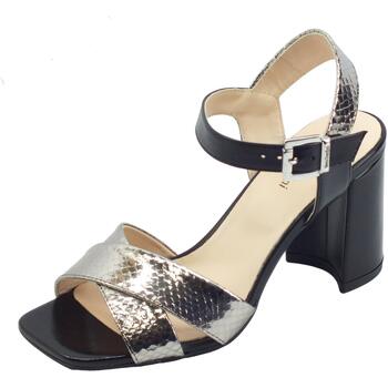 Chaussures Femme Sandales et Nu-pieds NeroGiardini E218451DE Blade Vipera Nappa Noir