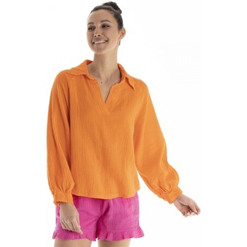Vêtements Femme Chemises / Chemisiers Gerard Pasquier Chemisier col  CARMEN Orange
