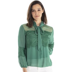 Vêtements Femme Chemises / Chemisiers Gerard Pasquier Chemisier cravate CUSTY Vert