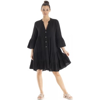 Vêtements Femme Robes Gerard Pasquier Robe confort RUSTY Noir