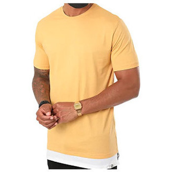 Vêtements Homme Débardeurs / T-shirts sans manche Freeside Tee shirt homme oversize moutarde B007 - S Marron