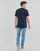 Vêtements Homme T-shirts manches courtes Vans side OTW CLASSIC FRONT SS TEE NAVY-WHITE