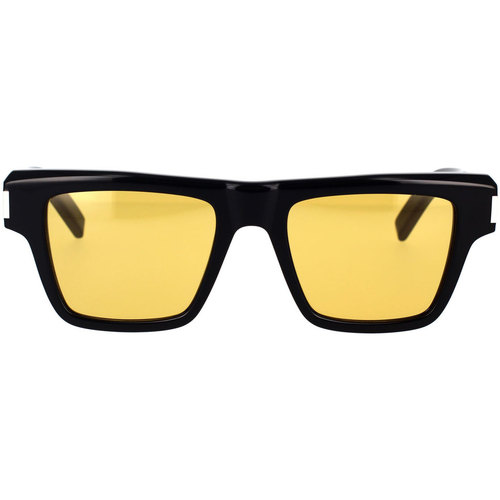 Montres & Bijoux Homme Lunettes de soleil saint laurent round frame sunglasses Occhiali da Sole  SL 469 004 Noir