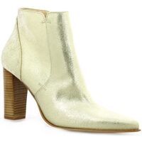 Chaussures Femme ruched Boots Vidi Studio ruched Boots cuir laminé Or