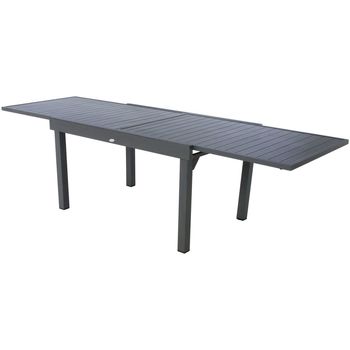 Maison & Déco Tables à manger de jardin Hesperide Table de jardin extensible 10 Personnes Piazza - L. 135/270 cm Noir