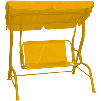 Maison & Déco Chaises d'extérieur Sunnydays Balancelle enfant avec ombrelle Léo Orange