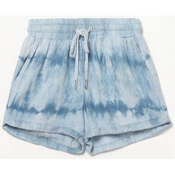 Vêtements Fille Shorts / Bermudas Le Temps des Cerises Short tidygi tie and dye bleu Bleu