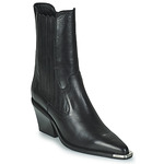 Cuissard high heel leather boots
