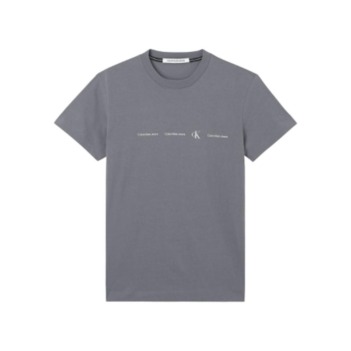 Vêtements Homme T-shirts & Polos Calvin Klein Jeans T Shirt Homme  Ref 56136 ptp Fossil Grey Gris