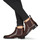 Chaussures Femme Silver Embellished Low Block Heel Sandals SUSAN 10 Bordeaux