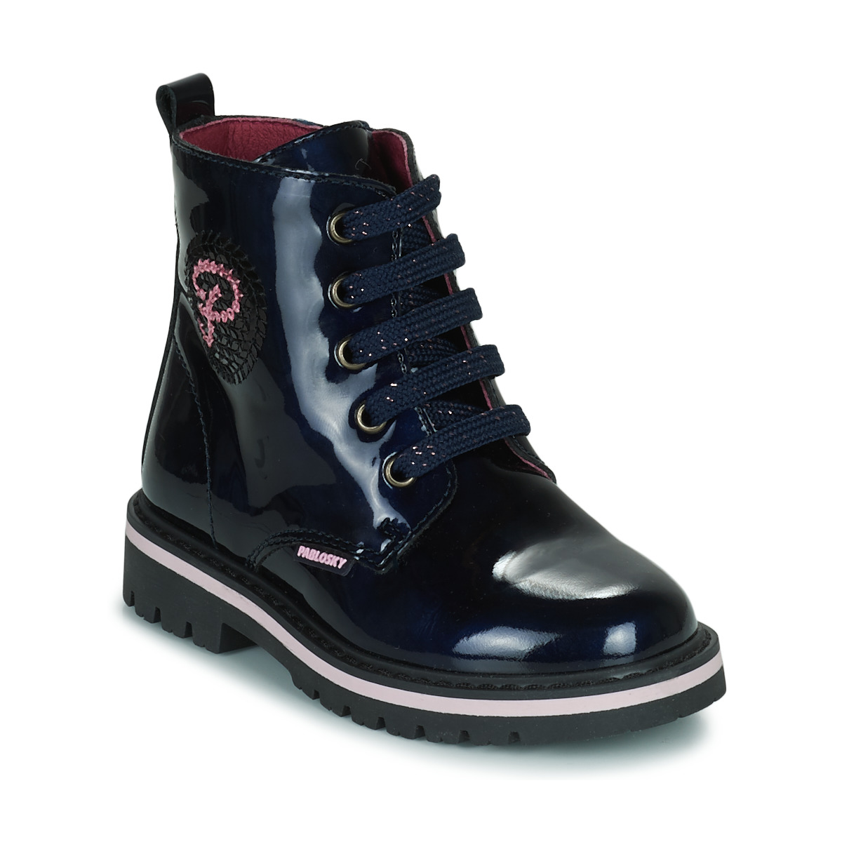 Chaussures Fille Boots Pablosky 413929 Marine