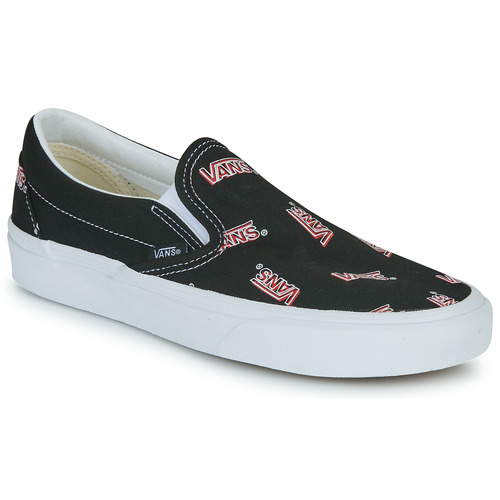 Chaussures Slip ons rosa Vans CLASSIC SLIP-ON Noir / Rouge