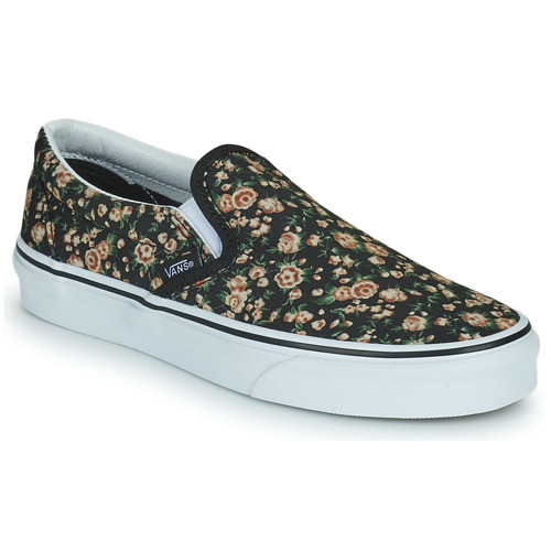 Chaussures Femme Slip ons des Vans UA CLASSIC SLIP-ON Noir / Floral
