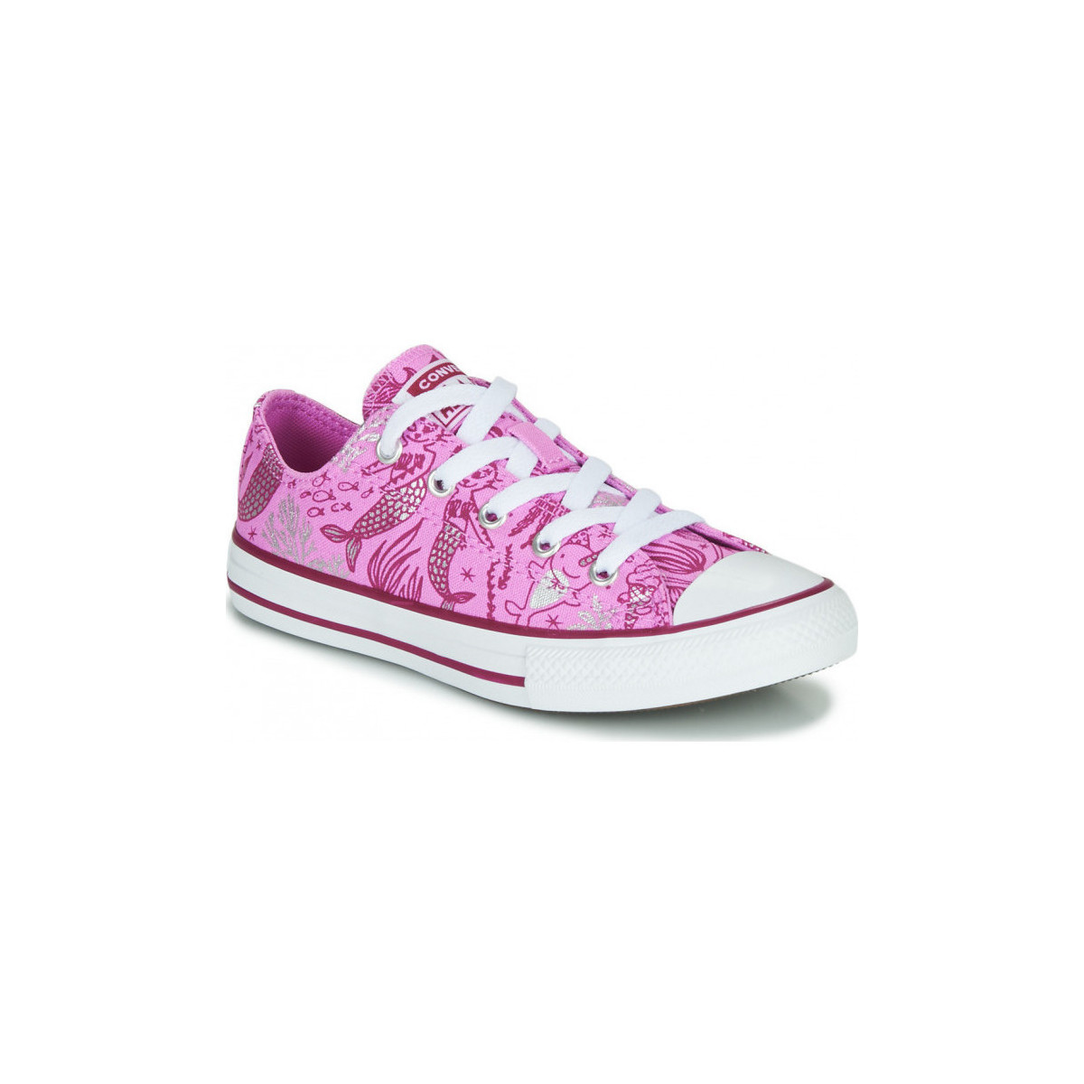 Chaussures Fille Baskets mode Converse CHUCK TAYLOR ALL STAR OX 667204C Rose