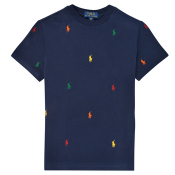 Vêtements Garçon T-shirts manches courtes Polo Ralph Lauren  Marine