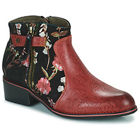 Chaussures Femme Boots Laura Vita ALICE Rouge / Noir