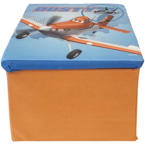 Maison & Déco Enfant Diam 35 cm Easy Licences Boite de rangement siège Planes Orange
