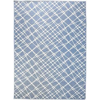 Maison & Déco Textiles d'extérieur Unamourdetapis Tapis exterieur Ext Dorba Reversible Bleu 120x170 cm Bleu