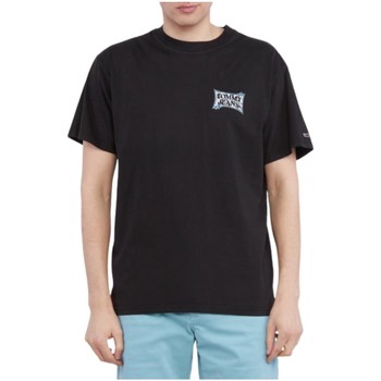 Vêtements Homme T-shirts & Polos Tommy Jeans T Shirt Homme  Ref 56504 BDS Noir Noir
