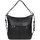 Sacs Femme Sacs porté épaule Hexagona Sac Transformable  Ref 55612 Noir 34*32*14 cm Noir