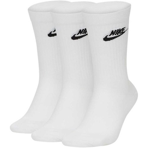 Sous-vêtements Chaussettes de sport images Nike images Nike dunk solid red color hair highlights Crew 3 Pairs Blanc