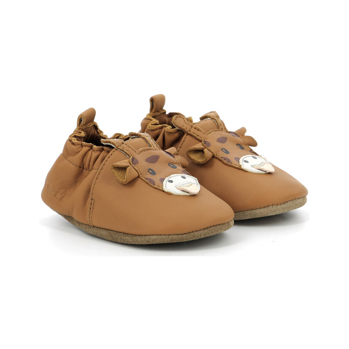 Chaussures Enfant Chaussons bébés Robeez Cute Girafon Marron