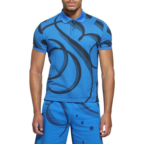 Vêtements Homme Long sleeve striped T-shirt Bikkembergs Polos  Bleu Bleu