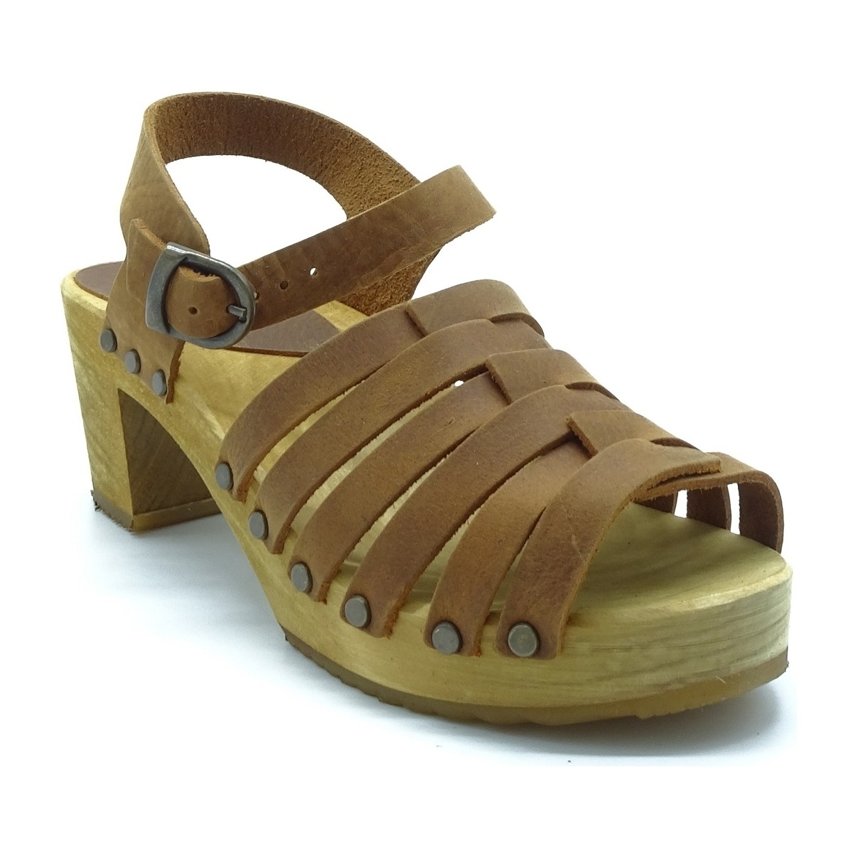 Chaussures Femme Sandales et Nu-pieds Sanita 476204 Marron