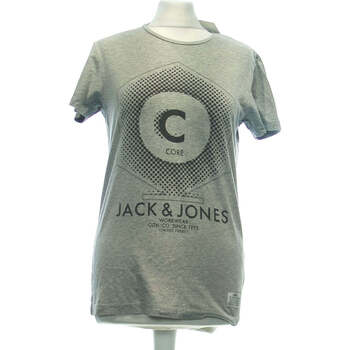 Vêtements Homme T-shirts manches courtes Jack & Jones T-shirt Manches Courtes  36 - T1 - S Gris