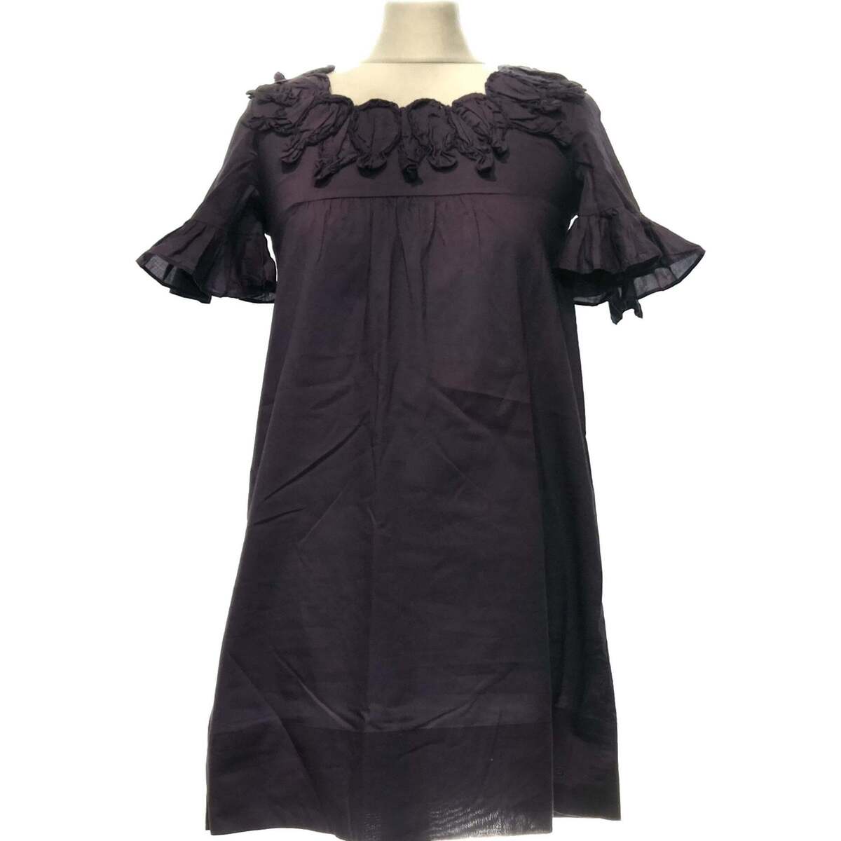 Vêtements Femme Robes courtes DDP robe courte  34 - T0 - XS Violet Violet