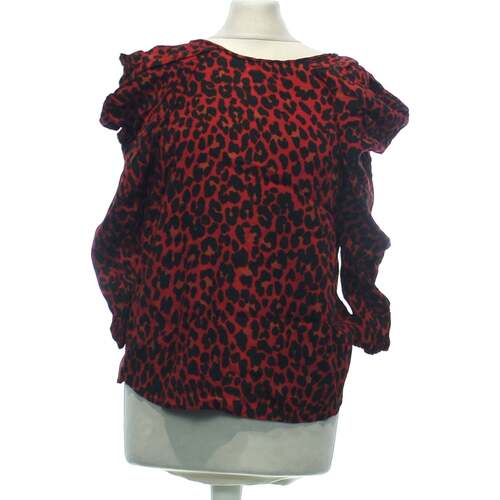 Vêtements Femme T-shirts & Polos Zara top manches longues  34 - T0 - XS Rouge Rouge