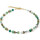 Montres & Bijoux Femme Colliers / Sautoirs Coeur De Lion Collier  Geocube Iconic Precious vert Jaune