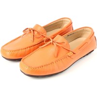 Chaussures Homme Bottes ville Belym Mocassins Homme en véritable Cuir Orange  603 Orange