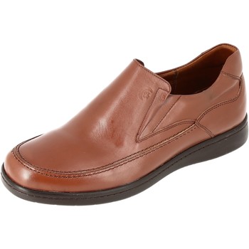 Chaussures Homme Mocassins Belym Chaussure Médicale homme Mocassin en cuir Cognac  632 list: Marron|Marron