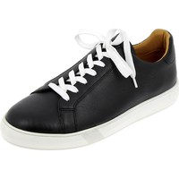 Chaussures Homme Bottes ville Belym Chaussure Sneaker Homme en cuir noir 030 list: Noir|Noir