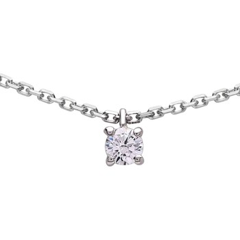 collier brillaxis  collier solitaire or 18 carats oxyde griffes 
