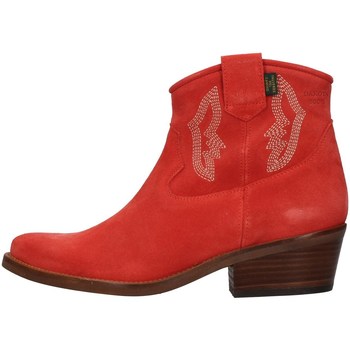 Chaussures Femme Bottines Dakota Boots DKT68 Rouge