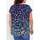 Vêtements Femme T-shirts manches courtes La Fiancee Du Mekong Blouse sans manches imprimée HENA Bleu