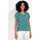 Vêtements Femme T-shirts manches courtes La Fiancee Du Mekong Top imprimé dentelles NEEMA Vert