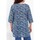 Vêtements Femme Tuniques La Fiancee Du Mekong Tunique longue imprimée coton bio LARA Bleu