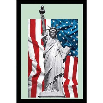 Maison & Déco Miroirs Bazooka Miroir Statue of Liberty USA Multicolore