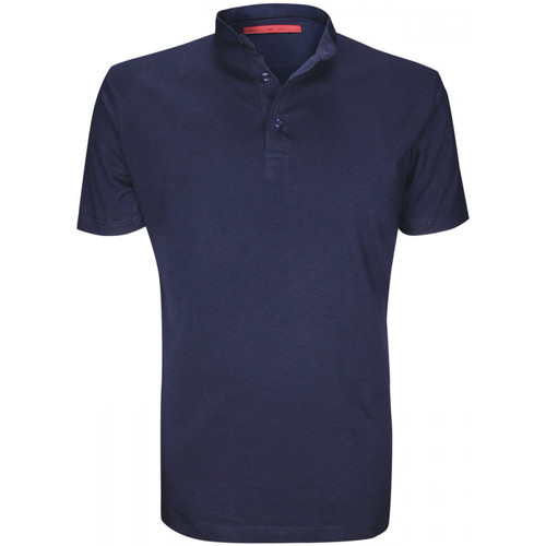 Vêtements Homme Chemise Coupe Droite Premium Chemise Oxford Derby Vert polo mode graniti bleu Bleu
