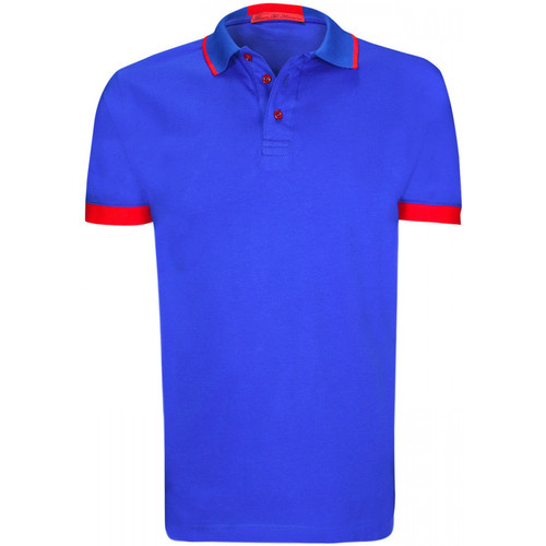 Vêtements Homme Polos manches courtes Ted Baker Abloom Zip Polo Shirt Mens polo mode marcone bleu Bleu