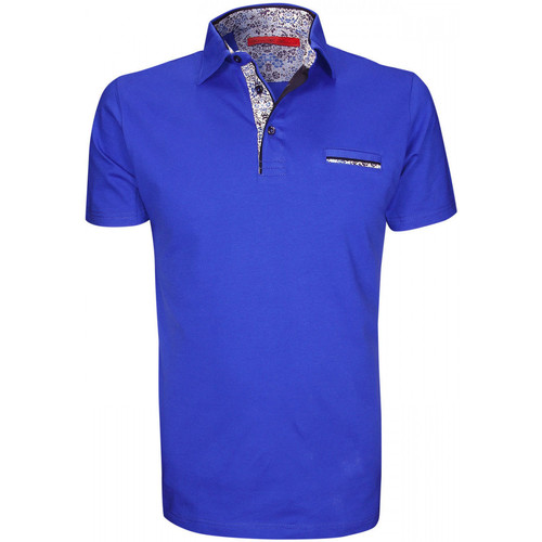Vêtements Homme Polos manches courtes Rideaux / stores polo mode cornelia bleu Bleu
