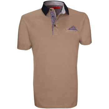 Vêtements Homme Polos manches courtes Andrew Mc Allister polo mode garbatella taupe Taupe