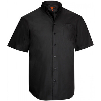 Vêtements Homme Chemises manches courtes Doublissimo chemisette unie basic noir Noir